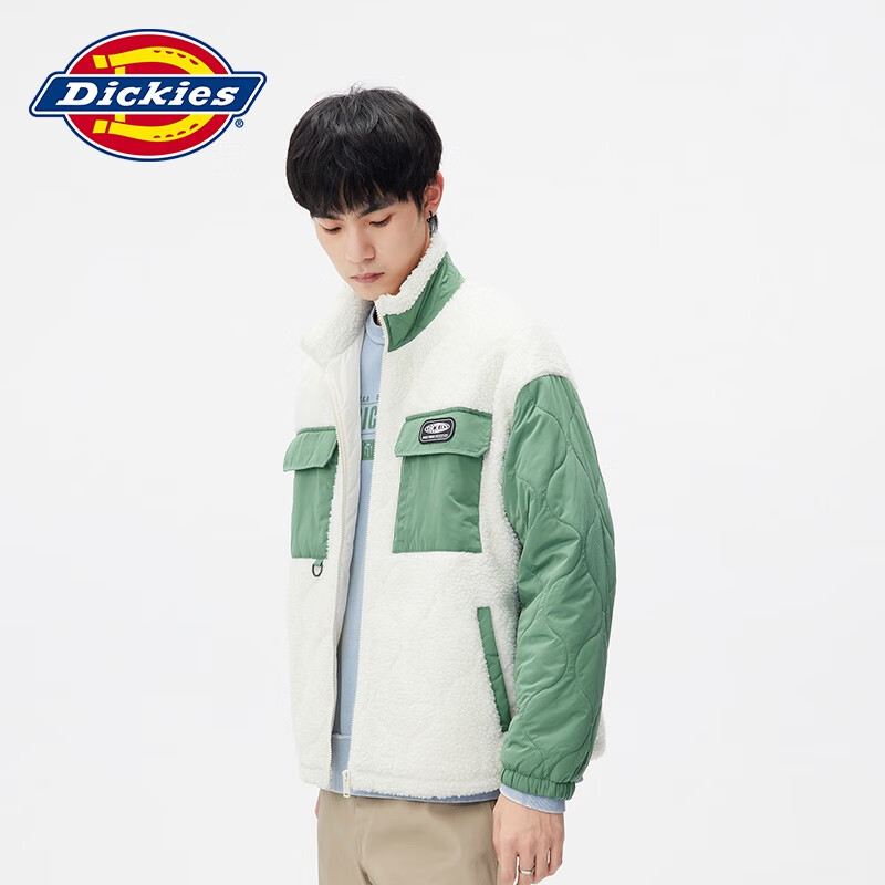 Dickies 帝客 夹克男 口袋上衣时尚百搭保暖外套 DK011258 奶油色 L 137.51元（需