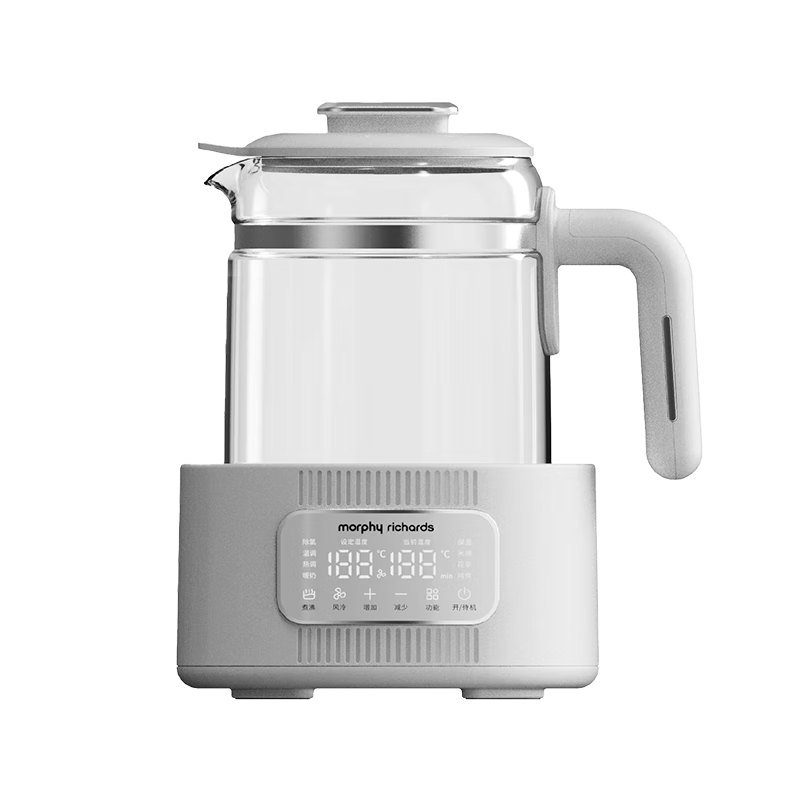 摩飞电器 MR5602 全玻璃恒温水壶 婴儿调奶器 1.2L 椰奶白 235.07元(需领券)
