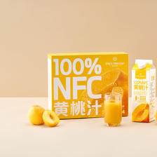 One's Member 1号会员店 100%NFC黄桃汁 NFC果汁 100%果汁饮料 1L* 56元