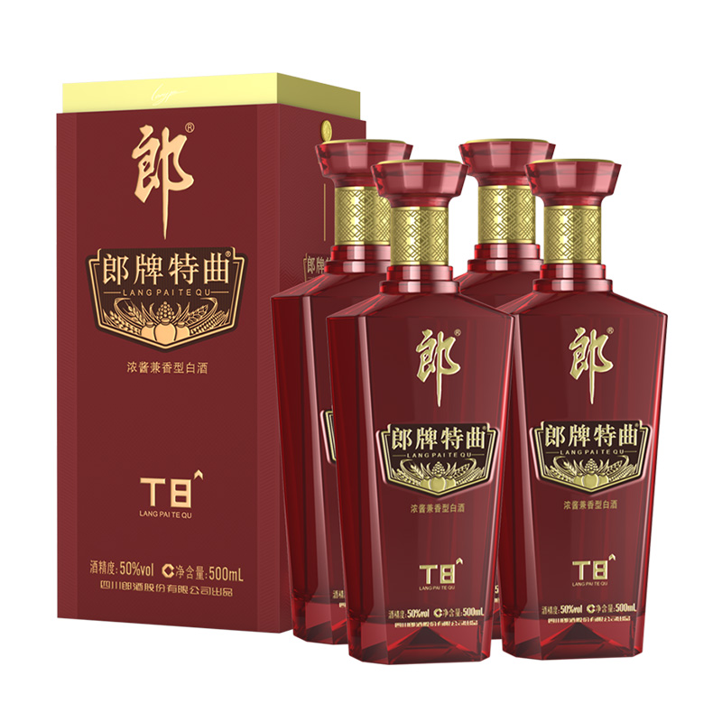 88VIP：LANGJIU 郎酒 50度郎牌特曲T8兼香白酒500ml*4瓶 680.2元