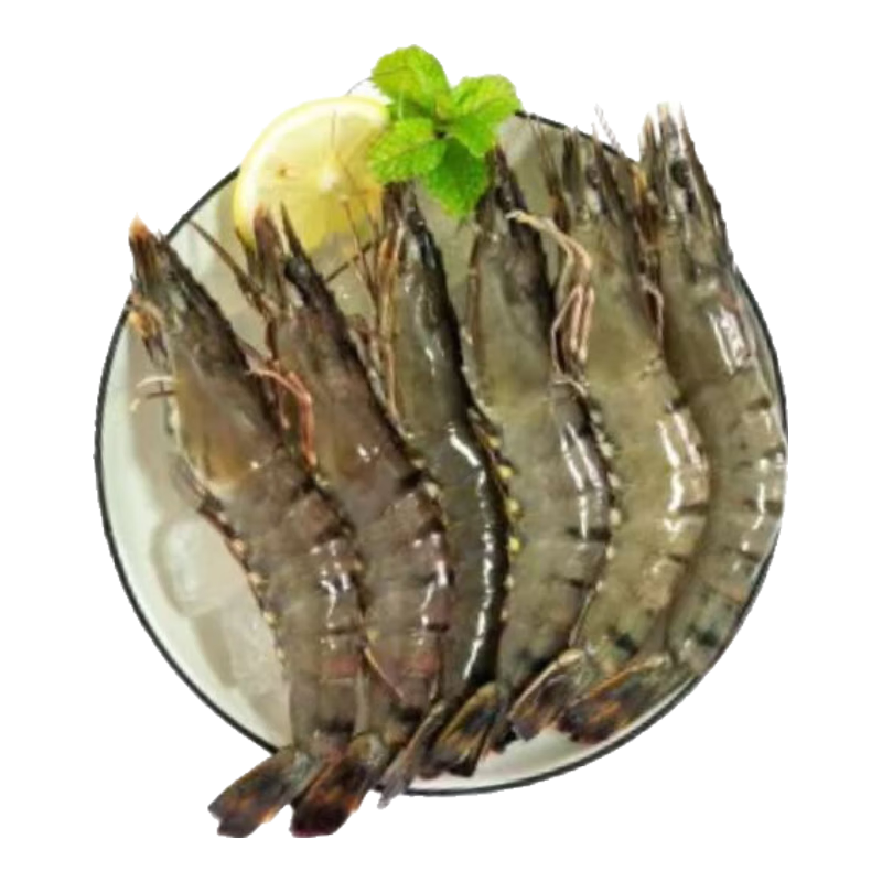 移动端、京东百亿补贴：京东超市 海外直采 泰国活冻黑虎虾 2斤 31-40只/千