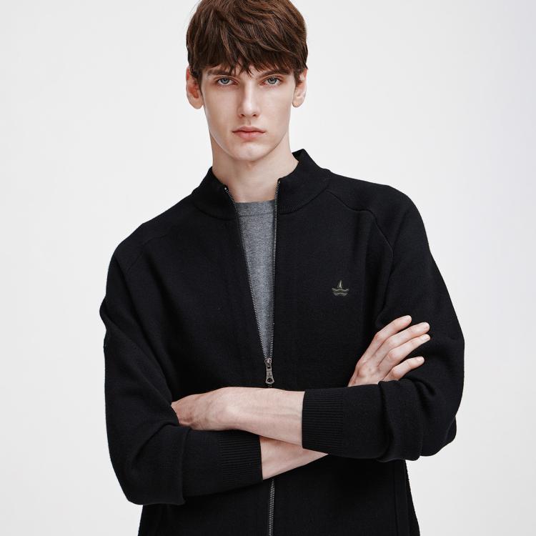 navigare 意大利小帆船 亲肤绒针织茄克男士纯棉夹克外套 599元