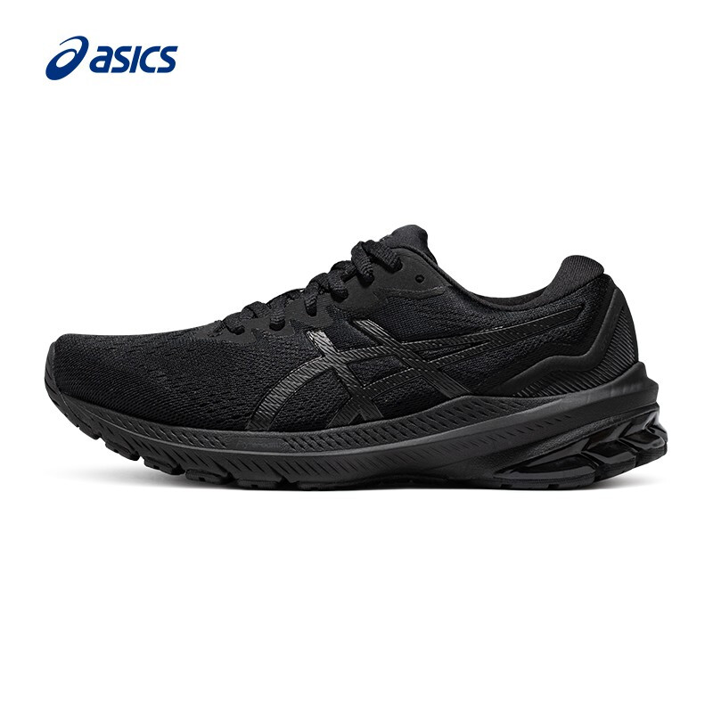 ASICS 亚瑟士 女鞋稳定支撑跑步鞋透气运动鞋宽楦舒适跑鞋 GT-1000 11 (D) 黑色 2