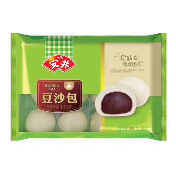 安井 豆沙包 360g（12只装 早餐 包子馒头 儿童口味 早茶点心） 19.9元