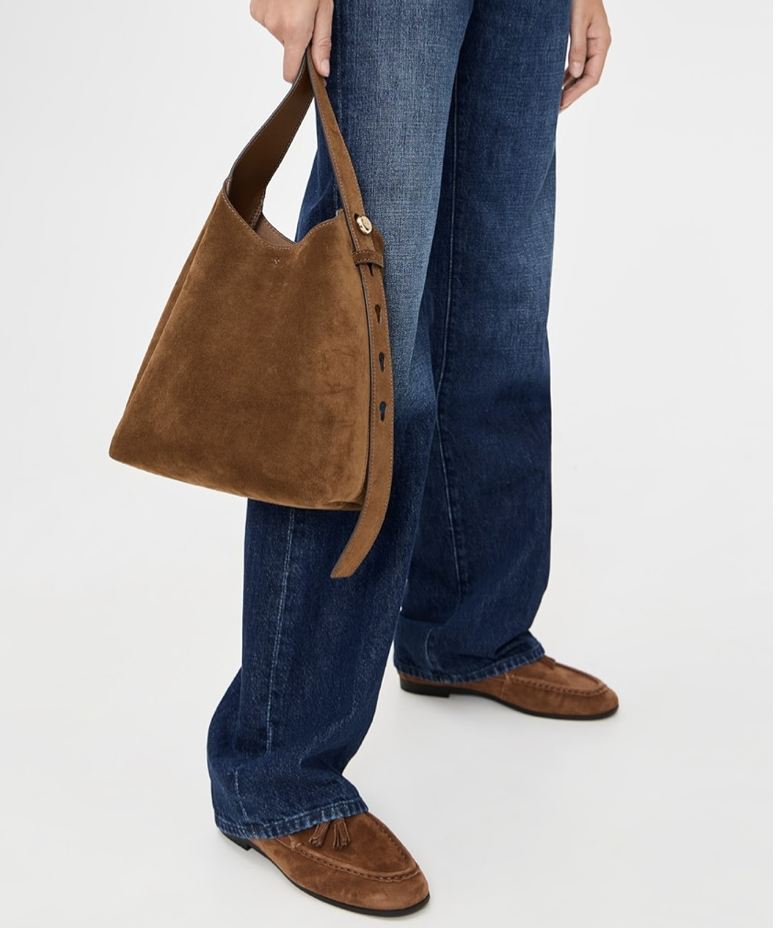Tory Burch 麂皮 Hobo 包包 5.6折 $222（约1507.91元）