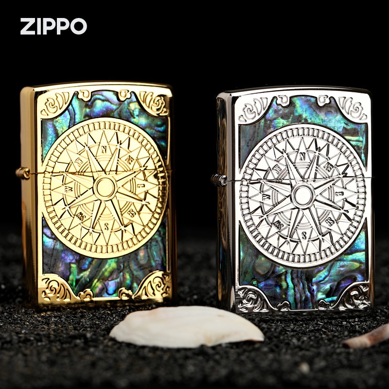 ZIPPO 之宝 彩贝罗盘 日辉金色银色辰辉 打火机 支持刻字 292.13元（需用券）