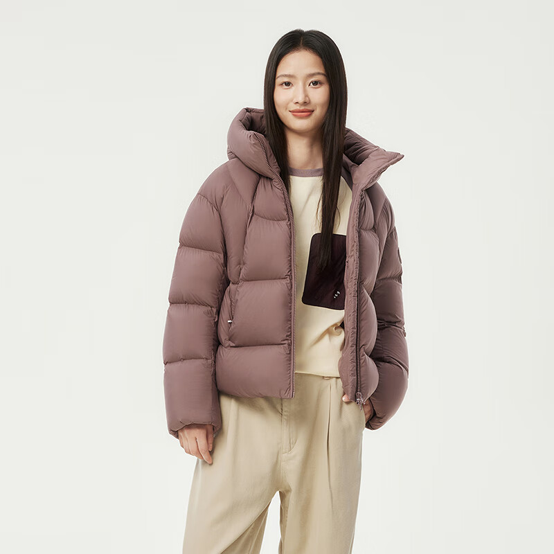 PLUS会员：坦博尔 泡芙连帽羽绒服短款面包服 羽绒服 充绒量199g 429.7元