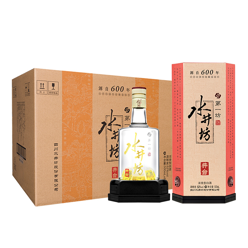 swellfun 水井坊 井台 浓香型白酒 52度 500mL 6瓶 整箱装 52度 2954.15元（需用券）