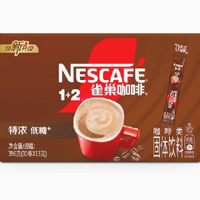临期品：雀巢 咖啡1+2 特浓30条 25年9月到期 25.61元+529淘金币