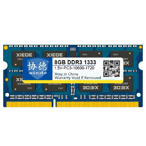 xiede 协德 PC3-10600 DDR3 1333MHz 笔记本内存 普条 蓝色 8GB 43元（需用券）