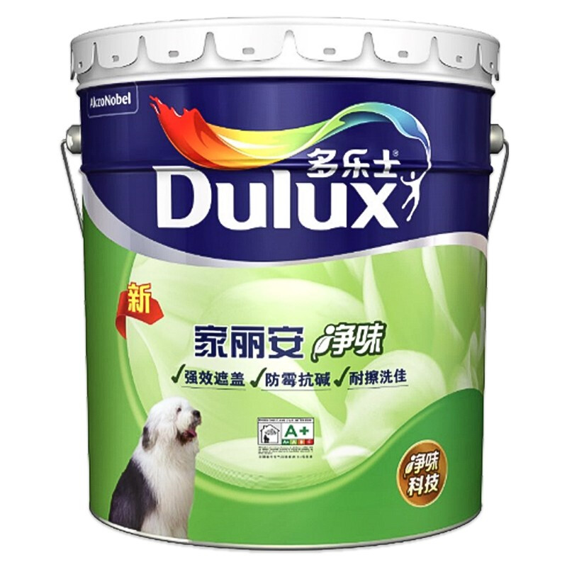 Dulux 多乐士 A991 家丽安净味乳胶漆 18L 白漆款 250.65元（需用券）