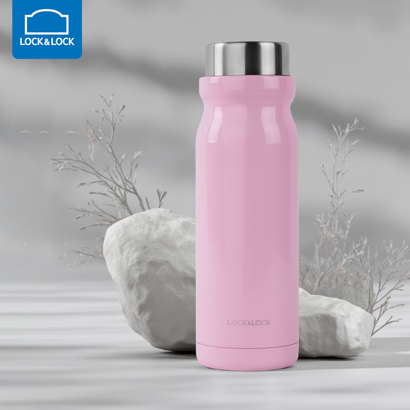 LOCK&LOCK 乐扣乐扣 牛奶保温杯 420ml 粉色 19.45元