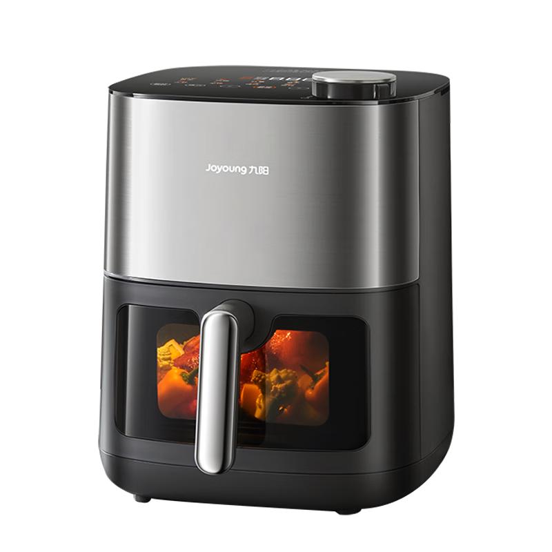 移动端、京东百亿补贴：九阳 3D立体补水仓 空气炸锅 6.5L 302.42元