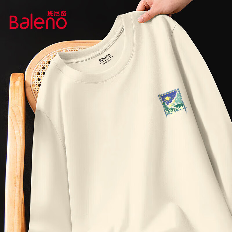 Baleno 班尼路 纯棉T恤男长袖 19.9元（需用券）