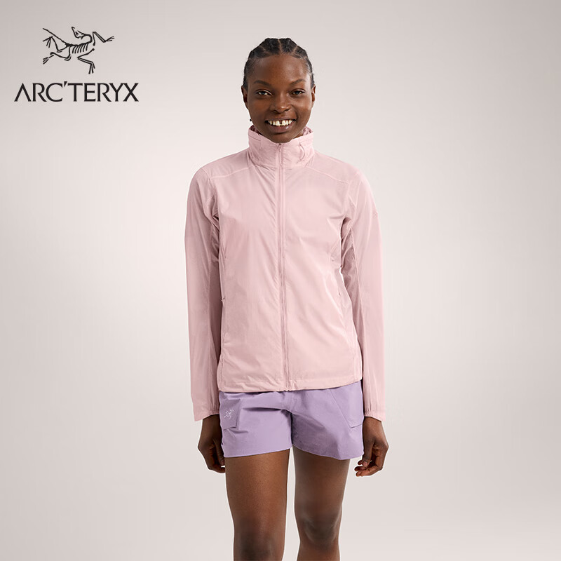 ARC'TERYX 始祖鸟 ARC’TERYX始祖鸟 NODIN JACKET 轻量 女子 防风夹克 Alpine Rose/夕雾