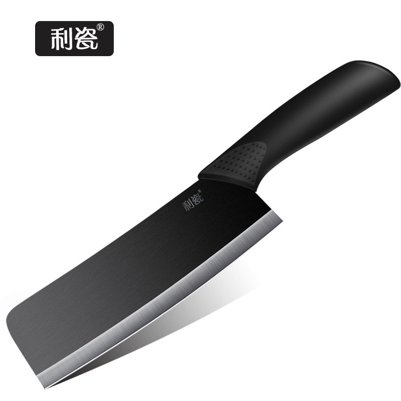 利瓷 陶瓷菜刀 6寸斜口黑刃菜刀送刀套 14.2元（需用券）