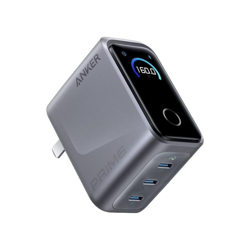 Anker A2687 Prime智显充pro 160W快充 氮化镓充电器 544元