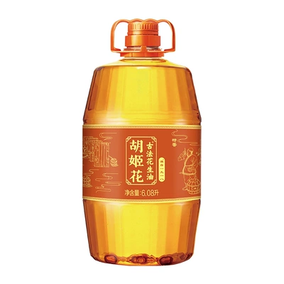 88vip：胡姬花古法花生油6.08L/桶传统工艺 130.05元