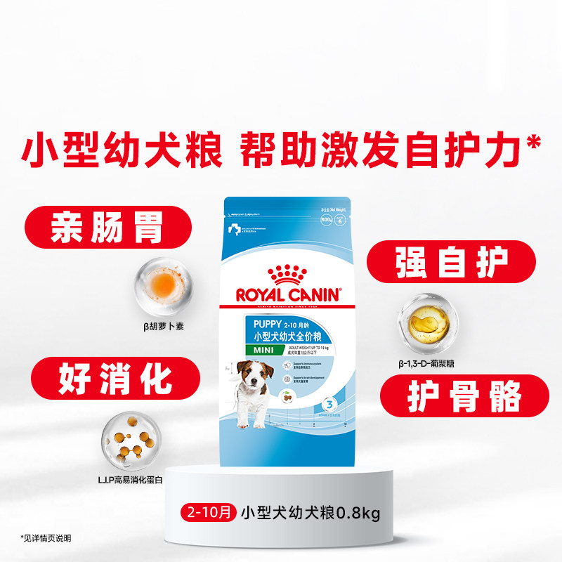 88VIP：皇家 奶糕小奶罐 小型犬狗粮 1kg 53.2元