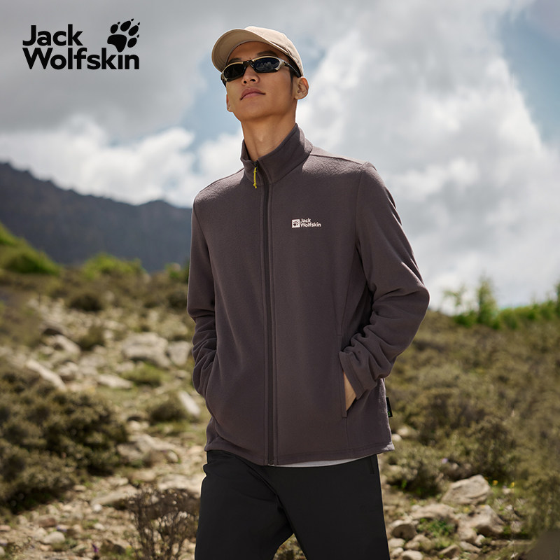 Jack Wolfskin JackWolfskin狼爪25秋冬新款TAUNUS男款情侣经典抓绒夹克5032751 359元