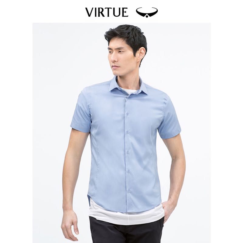 Virtue 富绅 男士短袖衬衫 0001B1S 42元（需用券）