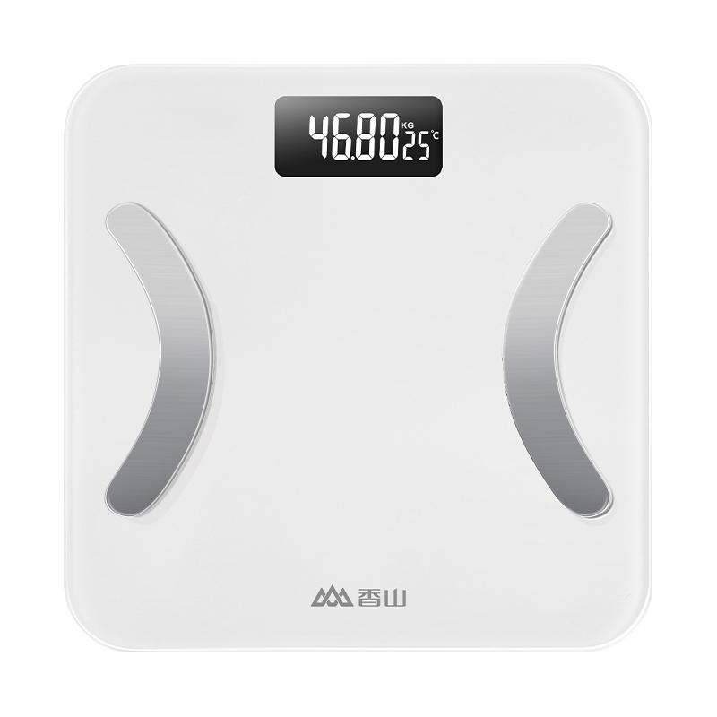 香山 精准电子秤体重秤家用智能测脂肪小型人体秤 19.9元（需用券）