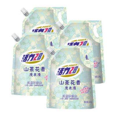 PLUS会员：Power28 活力28 山茶花洗衣液 4袋装共16斤 29.92元（需领券）