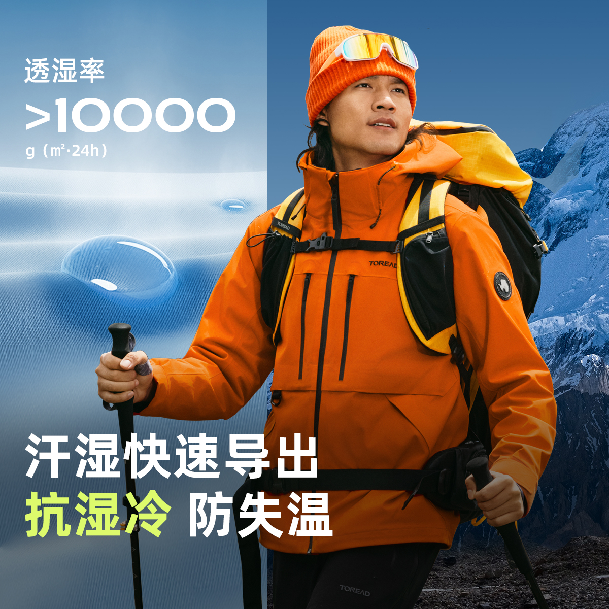 88VIP：探路者 极光Hyper机能冲锋衣三合一 520.85元