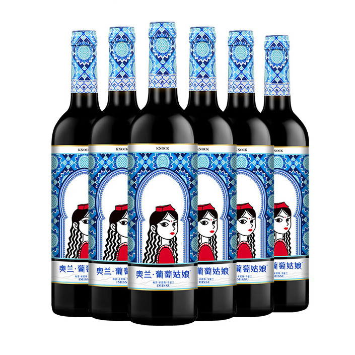TORRE ORIA 奥兰 葡萄姑娘干红葡萄酒750ml*6整箱装 国产新疆红酒 56.05元