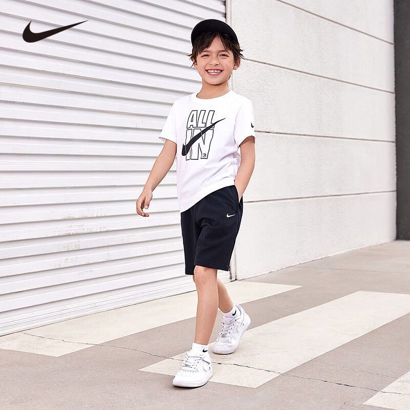 耐克（NIKE）男女童 纯棉 短袖T恤+短裤 2件套装 159.76元（需领券）