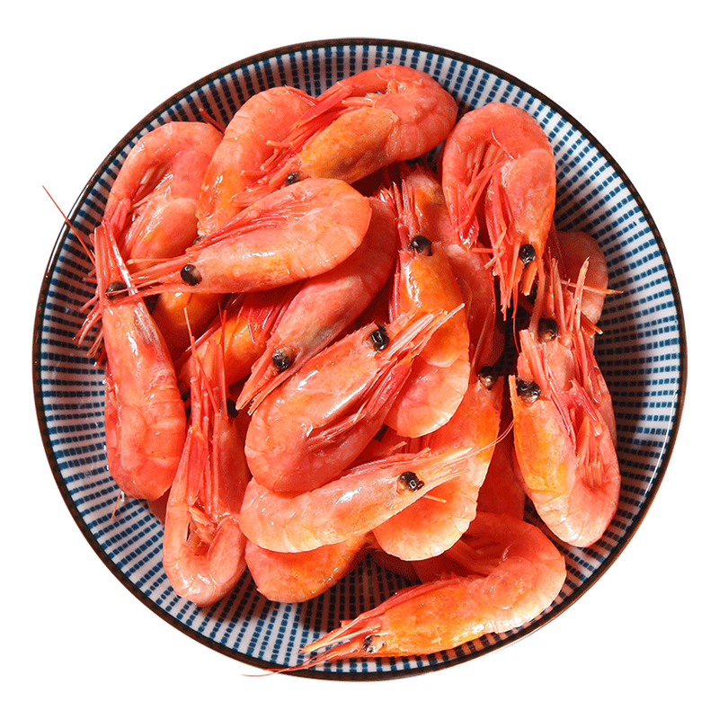 plus会员：禧美海产加拿大熟冻北极甜虾 500g/袋 65-85只^4件 75.6元（合18.9元/件