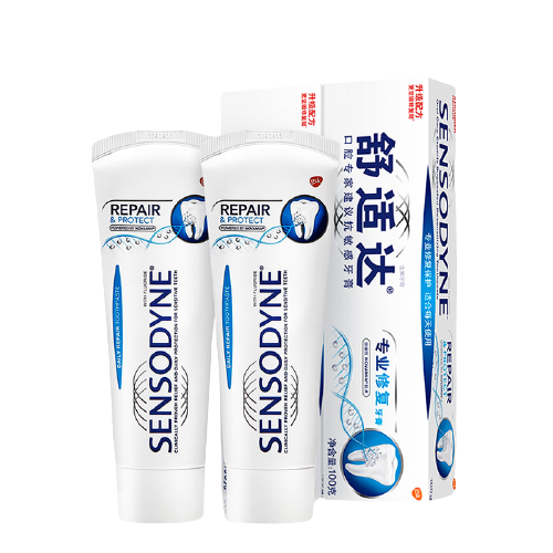 SENSODYNE 舒适达 专业修复牙膏100g冷热酸痛牙酸抗敏感固齿牙釉质清新口气异