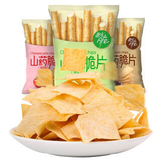 洽洽 饼干蛋糕 休闲零食山药脆片葱香味 番茄味 烧烤味40g*3袋*13件