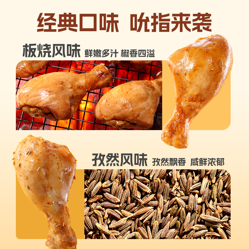 优形 去皮鸡腿轻碳低卡 板烧味4袋+孜然味4袋 (75g*16袋) 31.51元