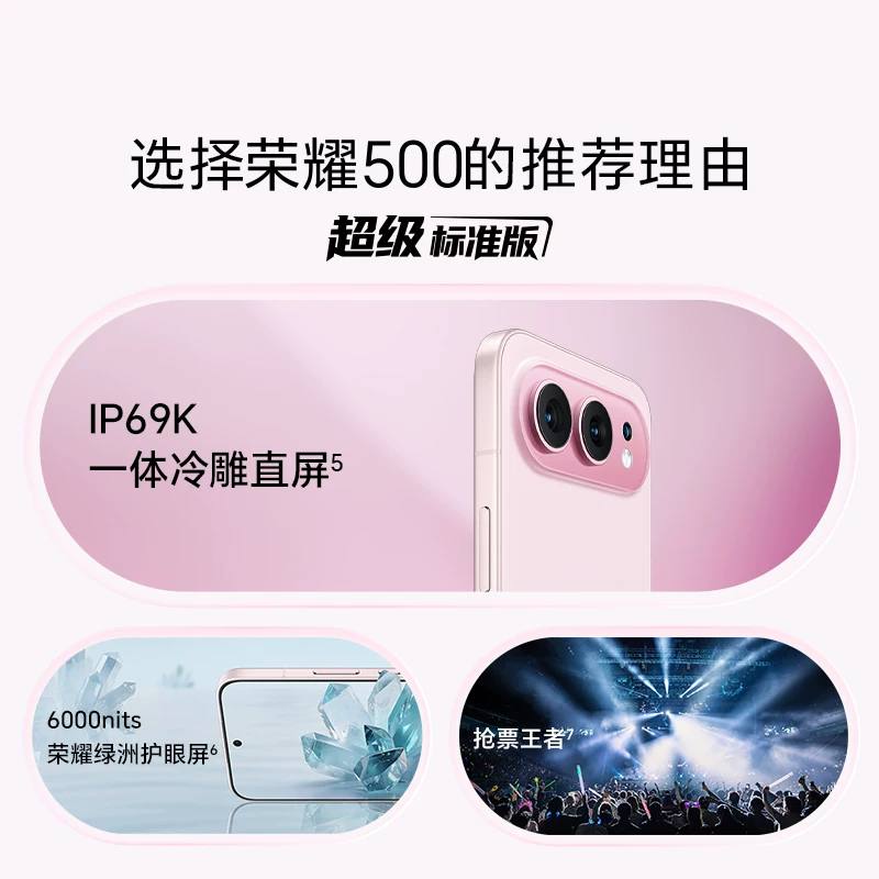 荣耀 500 5G手机 2066.75元 - 清风线报