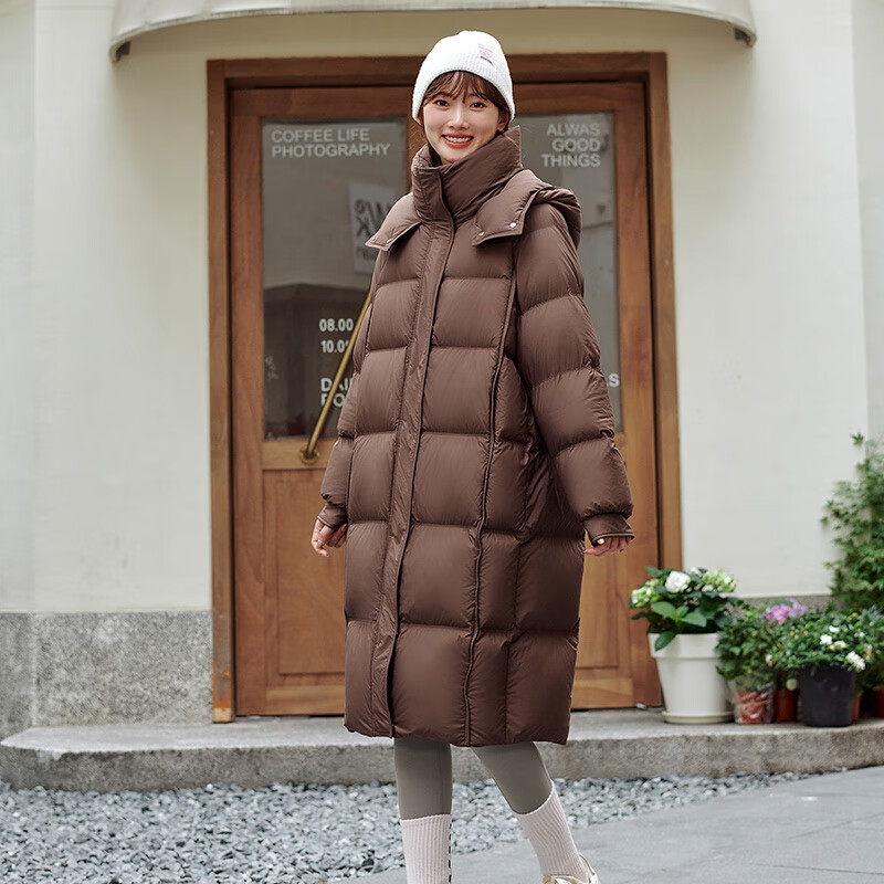 坦博尔 反季清仓！长款宽松包容0压羽绒服 TD237850 689元