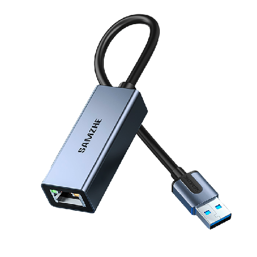 SAMZHE 山泽 HWK02 USB-A网线接口转换器 灰色 59元
