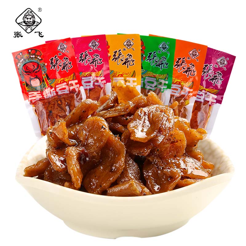 张飞 手撕豆干 500g 混合-4味混装1斤 9.7元