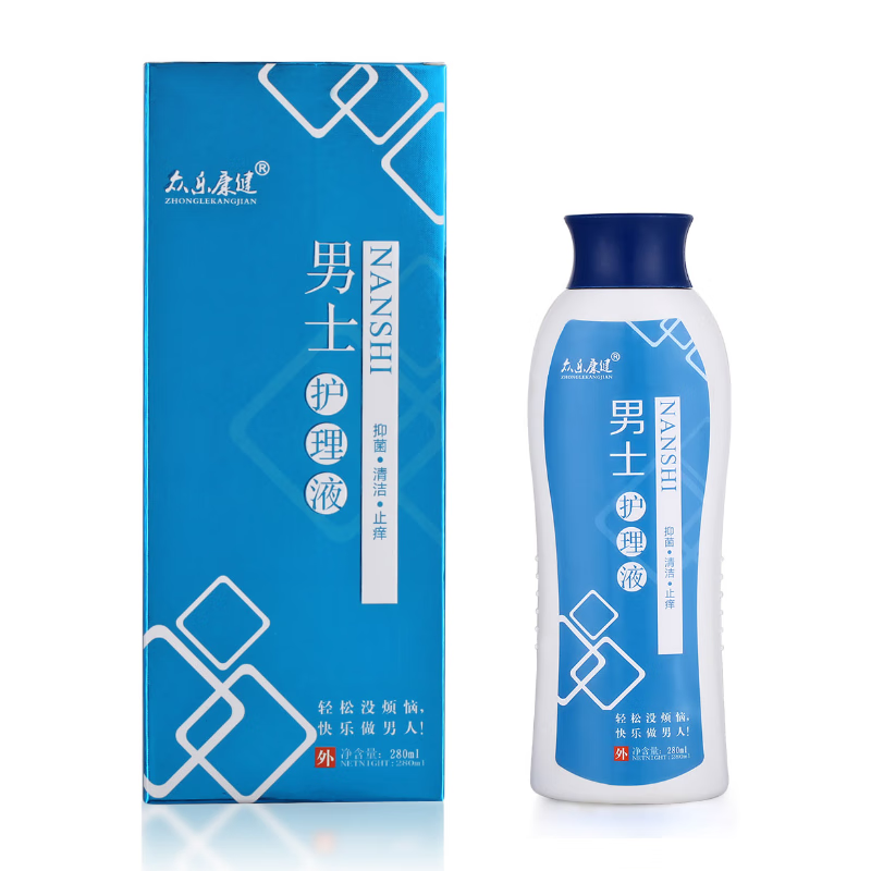 众乐康健男士护理液草本抑菌私处清洗液280ml 2.44元（需用券）