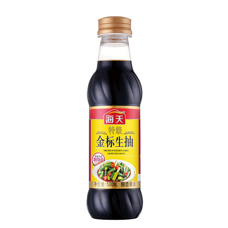 海天 特级 金标生抽 500ml 10.9元