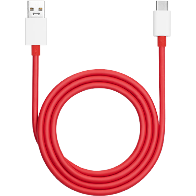移动端、京东百亿补贴：一加 USB-A to Type-C 闪充数据线 10A 1米充电线 支持 100