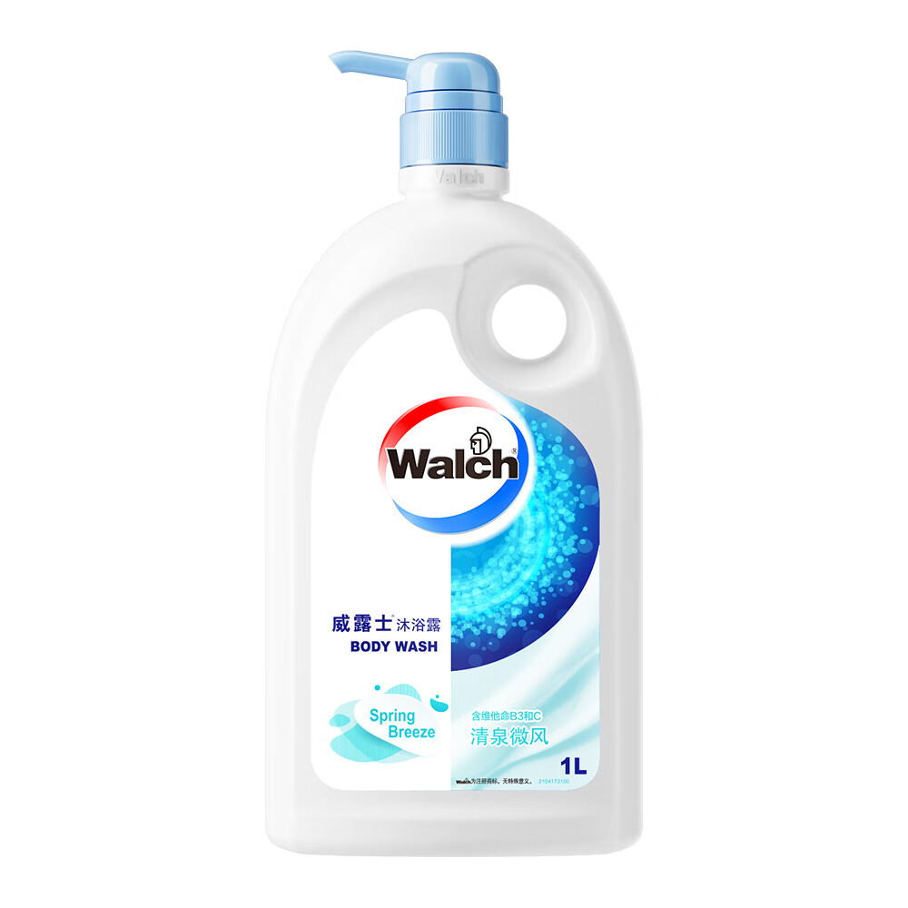 威露士 沐浴露1L 添加氨基酸成分保护你和你的家人 男女通用沐浴液 清泉微