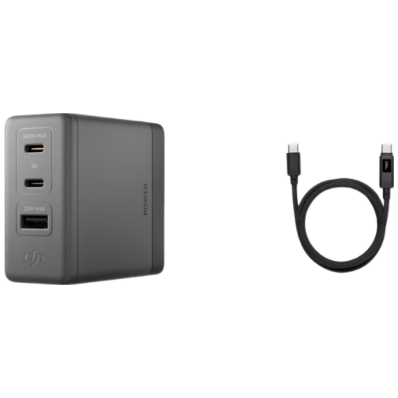 大疆 Power 140W氮化镓充电器 带屏 1米线套装 239元