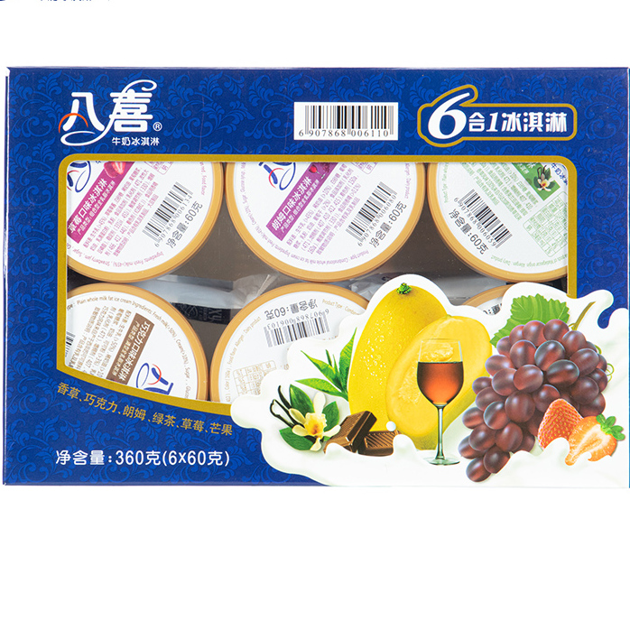 八喜 6合1冰淇淋 6口味 360g 29.9元