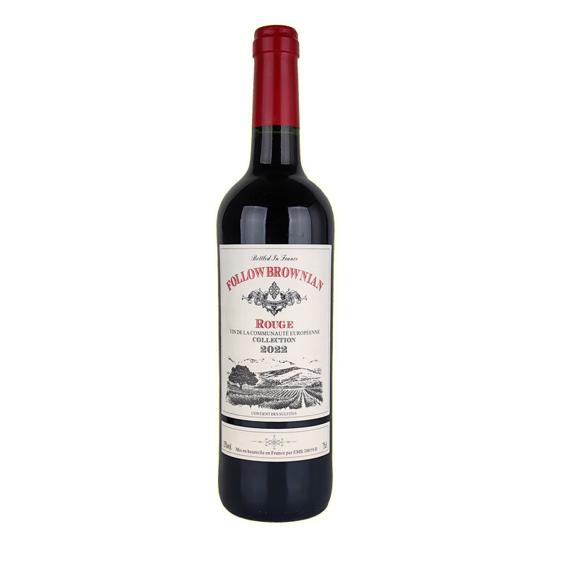 法布朗 法国红酒原瓶干红葡萄酒13度 单支装750ml 30.69元（需用券）