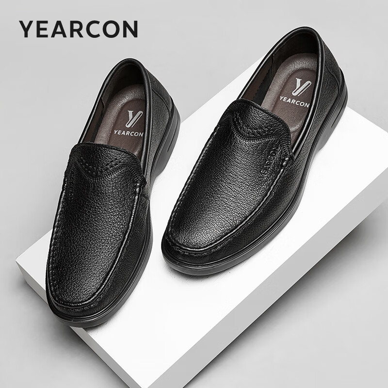 意尔康 牛皮商务休闲皮鞋 209.9元