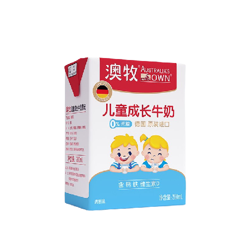 澳牧 儿童成长牛奶0蔗糖A2蛋白 原装进口牛奶200ml*24盒中秋送礼 166.4元