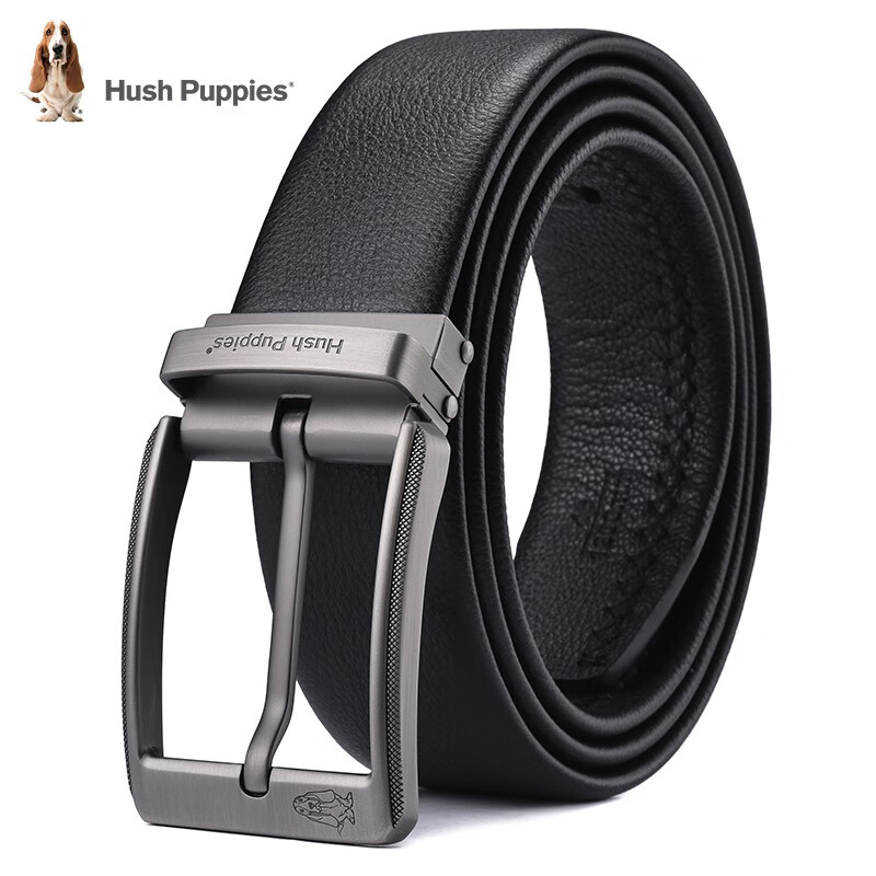 移动端、京东百亿补贴：暇步士 皮带男士针扣真皮时尚头层牛皮腰带礼盒休