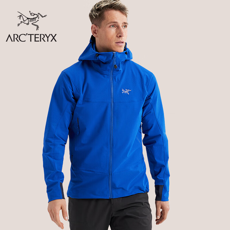 ARC'TERYX 始祖鸟 ARC’TERYX始祖鸟 GAMMA HOODY 防风 男子 软壳夹克 Vitality/群青蓝 L