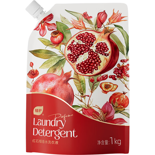 植护 新年春节款香水洗衣液 红石榴香氛 1kg体验装 4.9元